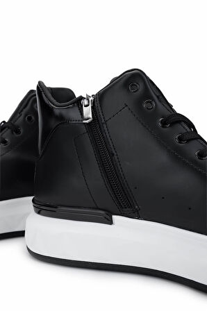 Tamer Tanca Erkek Hakiki Deri Siyah Bot Ayakkabı 381 20561 ERK AYK SK24-25 SIYAH