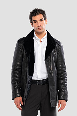 Tamer Tanca Erkek Hakiki Deri Siyah Jumbo Deri Mont 1000 2009 ERK DERIMONT SK24/25 SIYAH JUMBO