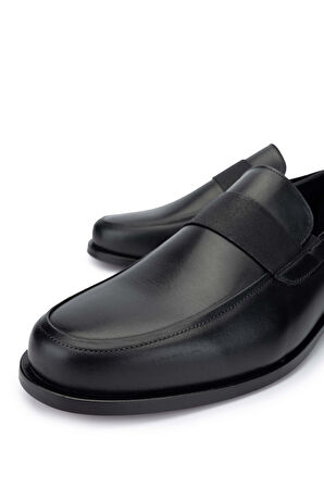 Tamer Tanca Erkek Hakiki Deri Siyah Deri Loafer Ayakkabı 183 29755 ERK AYK SK24-25 SIYAH DR