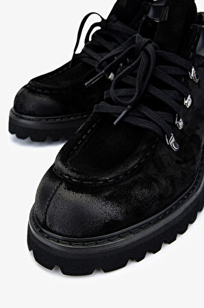 Valmenti Erkek Süet Deri Siyah Süet Bot Ayakkabı 325 2225-3 ERK AYK SK24-25 SIYAH SUET