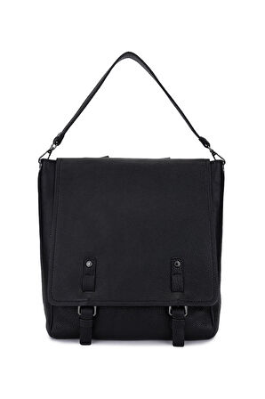 Bruno Rossi Bag Erkek Hakiki Deri Siyah Sırt Çantası 1048 332 ERK CANTA SK24-25 NERO