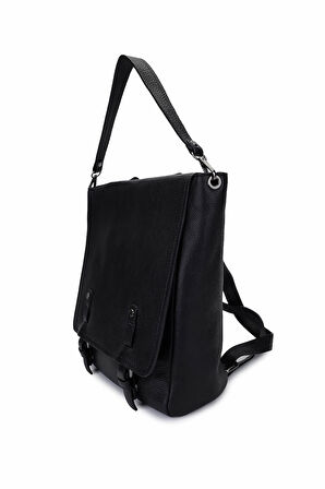 Bruno Rossi Bag Erkek Hakiki Deri Siyah Sırt Çantası 1048 332 ERK CANTA SK24-25 NERO