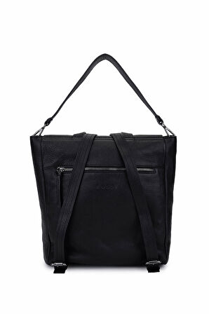 Bruno Rossi Bag Erkek Hakiki Deri Siyah Sırt Çantası 1048 332 ERK CANTA SK24-25 NERO