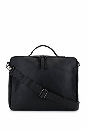 Bruno Rossi Bag Erkek Hakiki Deri Siyah Evrak Çantası 1048 330 ERK CANTA SK24-25 NERO