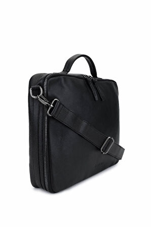 Bruno Rossi Bag Erkek Hakiki Deri Siyah Evrak Çantası 1048 330 ERK CANTA SK24-25 NERO