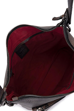 Bruno Rossi Bag Erkek Hakiki Deri Taupe Postacı Çanta 1048 302G ERK CANTA SK24-25 NERO/TAMP