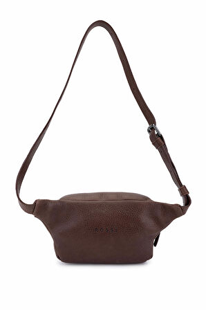 Bruno Rossi Bag Erkek Hakiki Deri Kahverengi Bel Çantası 1048 260 ERK CANTA SK24-25 COFFEE