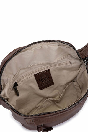 Bruno Rossi Bag Erkek Hakiki Deri Kahverengi Bel Çantası 1048 260 ERK CANTA SK24-25 COFFEE