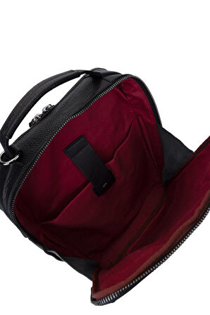 Bruno Rossi Bag Erkek Hakiki Deri Siyah Sırt Çantası 1048 331 ERK CANTA SK24-25 NERO