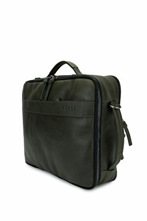 Bruno Rossi Bag Erkek Hakiki Deri Yeşil Sırt Çantası 1048 331 ERK CANTA SK24-25 VERDE