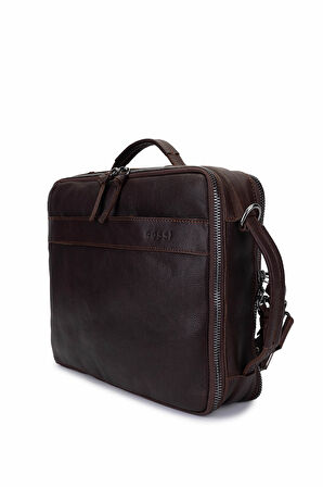 Bruno Rossi Bag Erkek Hakiki Deri Kahverengi Sırt Çantası 1048 331 ERK CANTA SK24-25 COFFEE