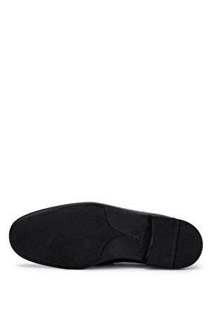 Tamer Tanca Erkek Hakiki Deri Siyah Floter Loafer Ayakkabı 01 2228 ERK AYK SK24-25 SIYAH FLTR