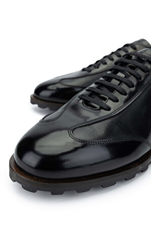 Tamer Tanca Erkek Hakiki Deri Siyah Casual Ayakkabı 183 40054 ERK AYK SK24-25 SYH ACMA/ANL