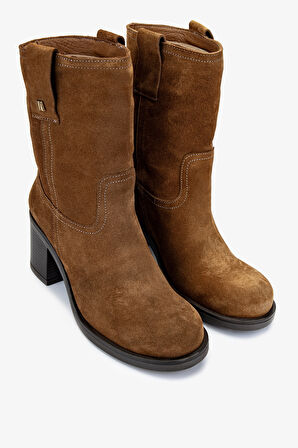 Valmenti Kadın Hakiki Deri Tütün Süet Casual Bot 35 4102 BN BOT SK24-25 TUTUN SUET