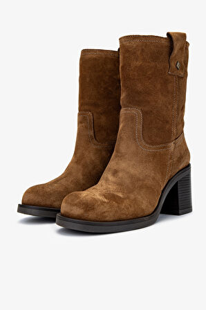 Valmenti Kadın Hakiki Deri Tütün Süet Casual Bot 35 4102 BN BOT SK24-25 TUTUN SUET