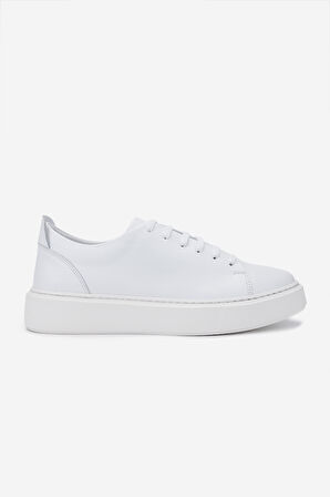 Valmenti Erkek Hakiki Deri Beyaz Sneakers & Spor Ayakkabı 537 3444 ERK AYK Y24 BEYAZ