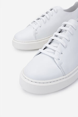 Valmenti Erkek Hakiki Deri Beyaz Sneakers & Spor Ayakkabı 537 3444 ERK AYK Y24 BEYAZ
