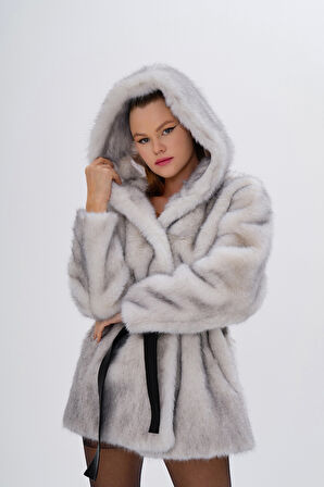 Valmenti Kadın Tekstil Mont 616 5221 BN PLS MONT SK24/25 BEYAZ KIRCILLI