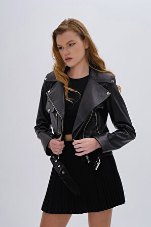 Valmenti Kadın Hakiki Deri Siyah Deri Mont 616 Z-3934 BN DERIMONT SK24/25 SIYAH DR