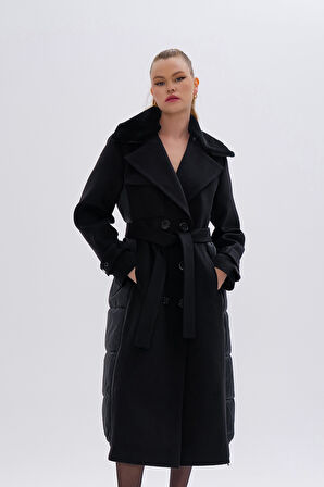 Valmenti Kadın Tekstil Siyah Mont 616 5237 BN MANTO SK24/25 SIYAH