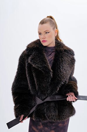 Valmenti Kadın Tekstil Kahverengi Mont 616 5214 BN PLS MONT SK24/25 KAHVE