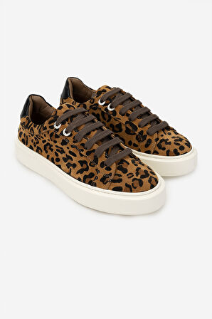 Valmenti Kadın . Sneakers & Spor Ayakkabı 1050 01 BN AYK SK24-25 LEOPAR SUET