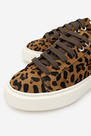 Valmenti Kadın . Sneakers & Spor Ayakkabı 1050 01 BN AYK SK24-25 LEOPAR SUET