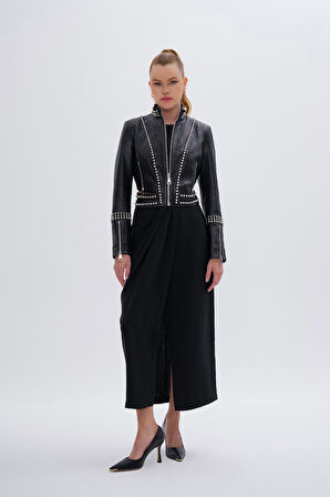 Valmenti Kadın Hakiki Deri Siyah Mont 616 W-7235 BN DERIMONT SK24/25 SIYAH