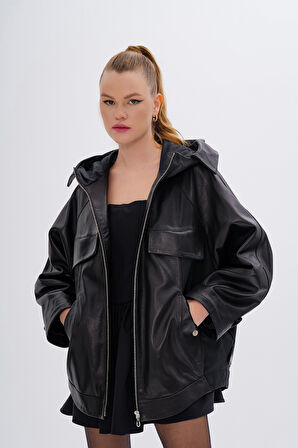 Valmenti Kadın Hakiki Deri Siyah Mont 616 Z-4002 BN DERIMONT SK24/25 SIYAH