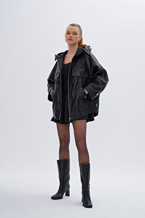 Valmenti Kadın Hakiki Deri Siyah Mont 616 Z-4002 BN DERIMONT SK24/25 SIYAH