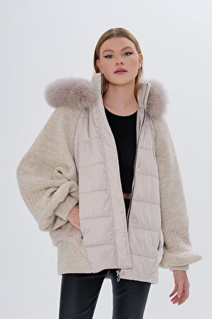 Valmenti Kadın Kürk Bej Mont 616 5194 BN KURK SK24/25 BEJ