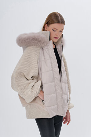 Valmenti Kadın Kürk Bej Mont 616 5194 BN KURK SK24/25 BEJ