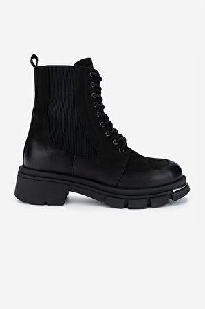 Valmenti Kadın Hakiki Deri Siyah Nubuk Casual Bot 599 05 BN BOT SK24-25 SIYAH NBK