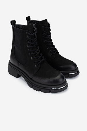 Valmenti Kadın Hakiki Deri Siyah Nubuk Casual Bot 599 05 BN BOT SK24-25 SIYAH NBK