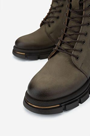 Valmenti Kadın Hakiki Deri Yeşil Casual Bot 599 05 BN BOT SK24-25 HAKI NBK