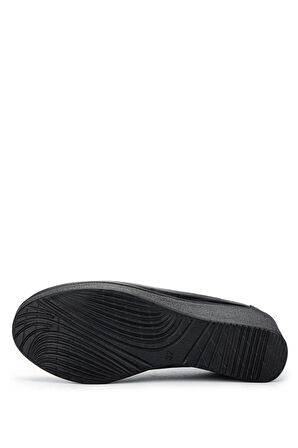 Tamer Tanca Kadın Hakiki Deri Siyah Rugan Casual Ayakkabı 824 6002 BN AYK SK24-25 SYH RGN/SYH DR