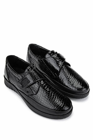 Tamer Tanca Kadın Hakiki Deri Siyah Casual Ayakkabı 1053 7504 BN AYK SK24-25 SIYAH BNKLI