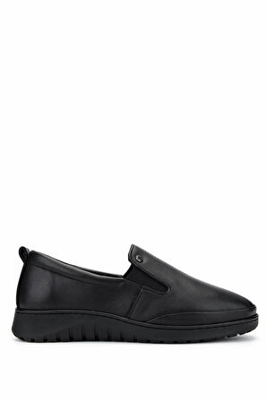 Tamer Tanca Kadın Hakiki Deri Siyah Deri Casual Ayakkabı 1053 25 BN AYK SK24-25 SIYAH DR