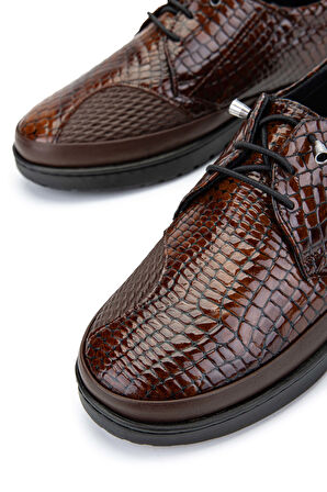 Tamer Tanca Kadın Hakiki Deri Kahverengi Casual Ayakkabı 1053 7503 BN AYK SK24-25 KHV FSLY BSK