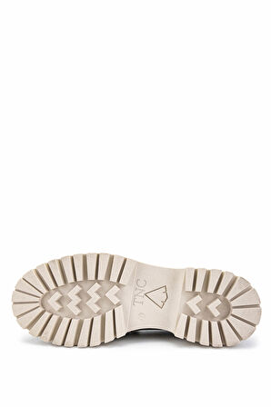 Tamer Tanca Kadın Hakiki Deri Vizon Floter Loafer Ayakkabı 1054 04 BN AYK SK24-25 VIZON FLTR