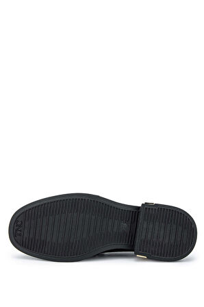 Tamer Tanca Kadın Hakiki Deri Siyah Süet Loafer Ayakkabı 1061 2244 BN AYK SK24-25 SIYAH SUET