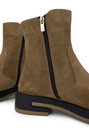 Tamer Tanca Kadın Hakiki Deri Tütün Süet Casual Bot 1061 2313 BN BOT SK24-25 TUTUN SUET