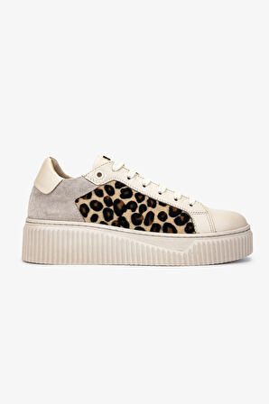 Valmenti Kadın . Sneakers & Spor Ayakkabı 1060 24552 BN AYK SK24-25 BEJ DR/LEOPAR