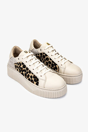 Valmenti Kadın . Sneakers & Spor Ayakkabı 1060 24552 BN AYK SK24-25 BEJ DR/LEOPAR