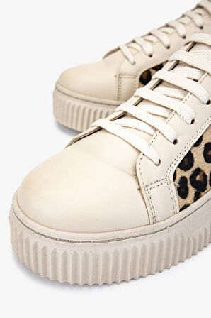 Valmenti Kadın . Sneakers & Spor Ayakkabı 1060 24552 BN AYK SK24-25 BEJ DR/LEOPAR