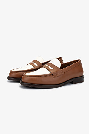 Valmenti Kadın Taba Loafer Ayakkabı 1058 01 BN AYK SK24-25 TABA/BEJ