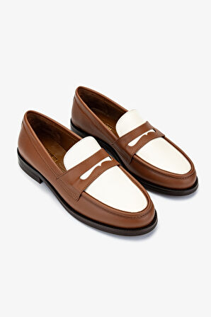 Valmenti Kadın Taba Loafer Ayakkabı 1058 01 BN AYK SK24-25 TABA/BEJ