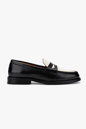 Valmenti Kadın Siyah/Bej Loafer Ayakkabı 1058 01 BN AYK SK24-25 SIYAH/BEJ