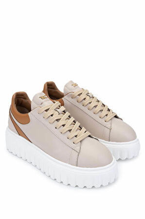 Tamer Tanca Kadın Deri /Suni Nude Sneakers & Spor Ayakkabı 1009 05 BN AYK SK24-25 NUDE CILT/TB CILT