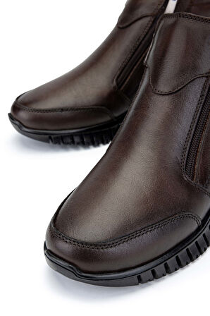 Tamer Tanca Kadın Hakiki Deri Kahverengi Casual Bot 1063 10 BN BOT SK24-25 KAHVE DR